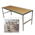 Stainless Steel Dinning Table With Acrylic Tabletop